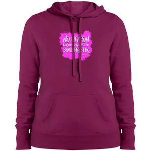 No Weapon Formed Against Me Shall Prosper Ladies Pullover Hooded Sweatshirt