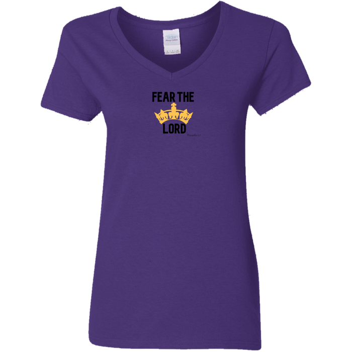 Fear the Lord Ladies 5.3 oz V-Neck T-Shirt