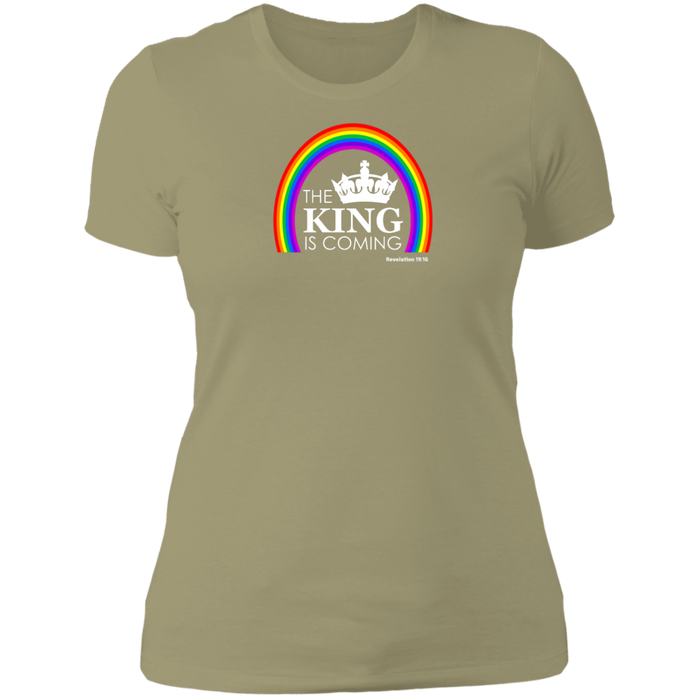 The King is Coming Ladies Boyfriend Tee