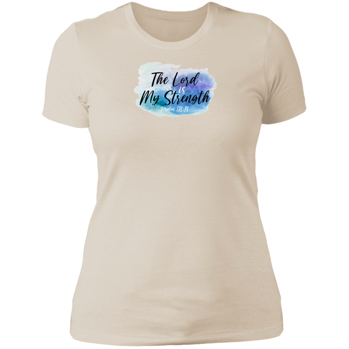 The Lord is My Strength Ladies Boyfriend Tee