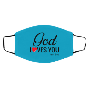 God Loves You Medium/Large Face Shield