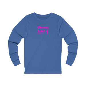 Choose Life 2.0 Women Unisex Jersey Long Sleeve Tee