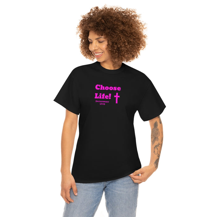 Choose Life 2.0 Women Unisex Heavy Cotton Tee