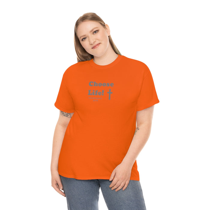 Choose Life 2.0 Women Unisex Heavy Cotton Tee