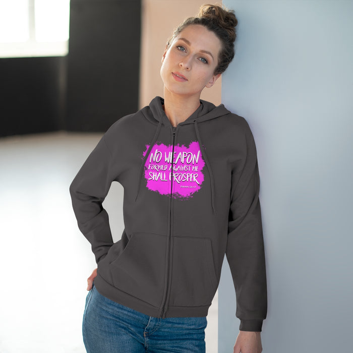 No Weapon Women Unisex Hooded Zip Sweatshirt