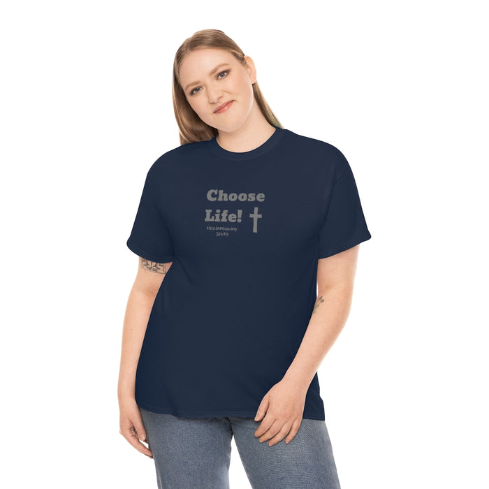 Choose Life 2.0 Women Unisex Heavy Cotton Tee