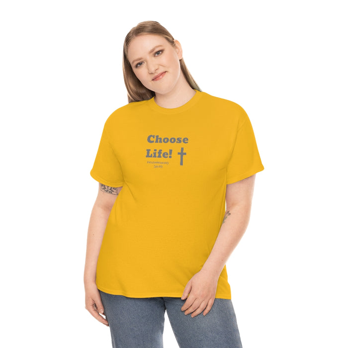 Choose Life 2.0 Women Unisex Heavy Cotton Tee