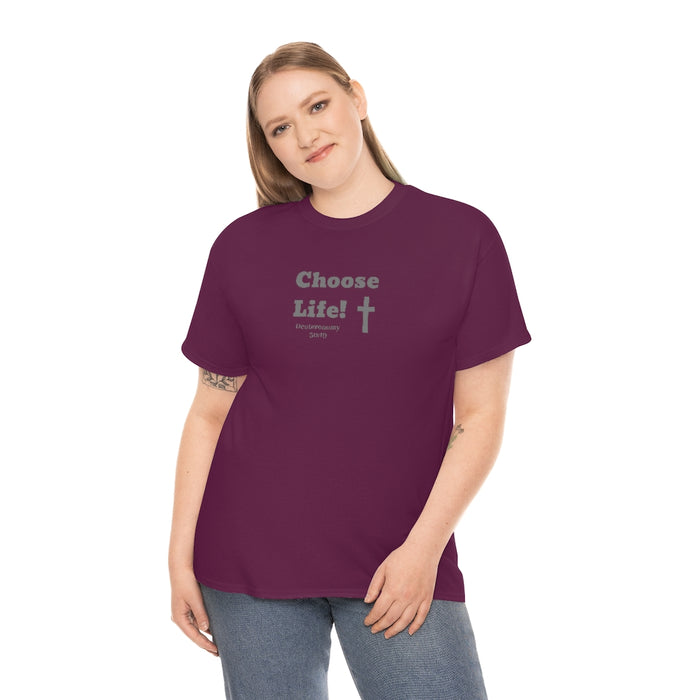 Choose Life 2.0 Women Unisex Heavy Cotton Tee