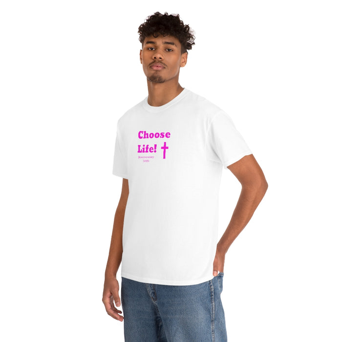 Choose Life 2.0 Women Unisex Heavy Cotton Tee