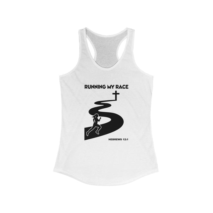 Running My Race Women’s Ideal Racerback Tank